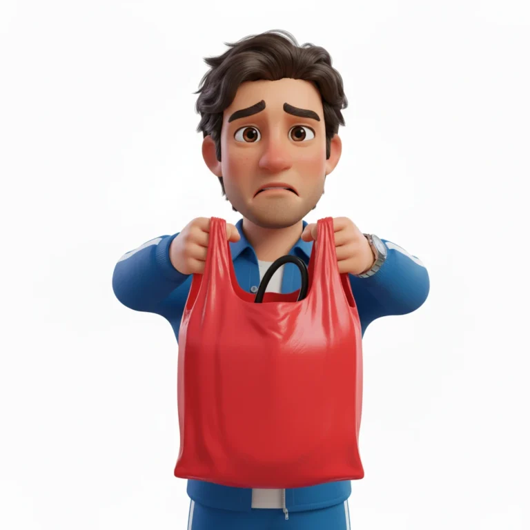 مرد ناراحت بدون چاپ روی نایلون